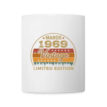 Vintage märz 1969 Geburtstag märz 1969 Retro 1969 - Tasse - Weiß - Vorne
