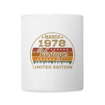 Vintage march 1978 birthday march 1978 retro 1978 - Mug - white - Front