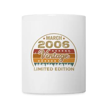 Vintage march 2006 Birthday march 2006 Retro 2006 - Mug - white - Front