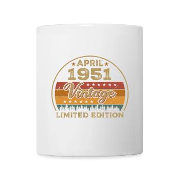 Avril 1951, anniversaire avril 1951, cadeau avril 1951 - Mug blanc - blanc - Devant