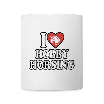 J’aime Hobby Horsing - Coeur - Hobby - Mug blanc - blanc - Devant