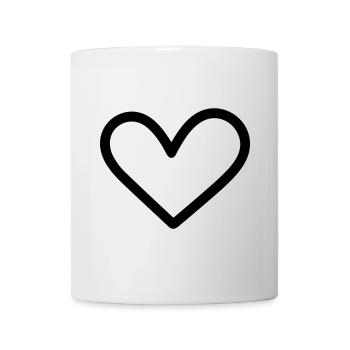 Herz - Tasse - Weiß - Vorne