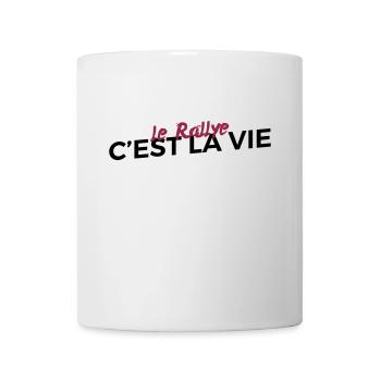 Le rallye c'est la vie - Mug blanc - blanc - Devant