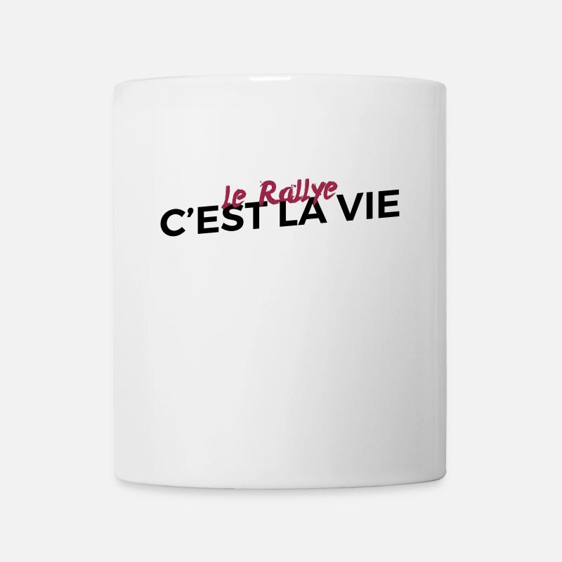 Le rallye c'est la vie - Mug blanc - blanc