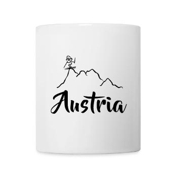 Skier sur la montagne - Descente - Austria - Mug blanc - blanc - Devant