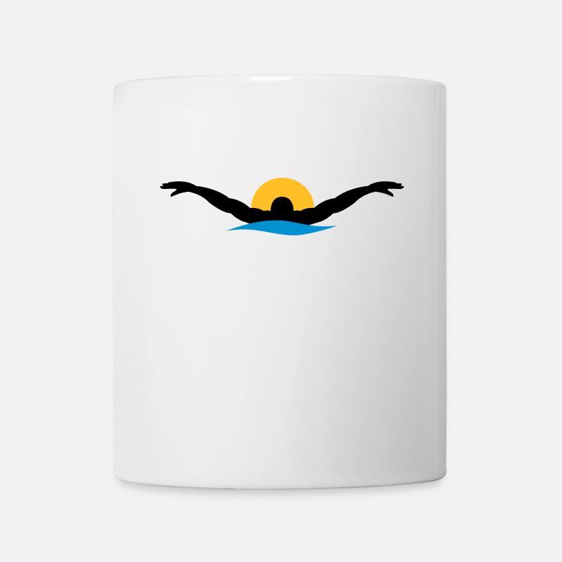 natation - Mug blanc - blanc