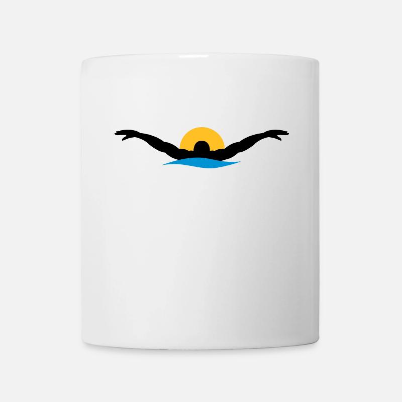 natation - Mug blanc - blanc