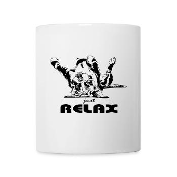 Funny BOXER relax dog dogs saying Wilsigns - Mug - white - Front