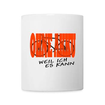 ohne akku schwarz - Tasse - Weiß - Vorne