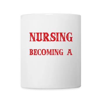 L’infirmière m’en a sauvé, une étoile - Mug blanc - blanc - Devant