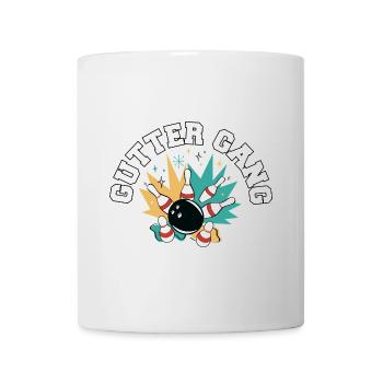 Gutter Gang Funny Bowling Team Club Coach Bowler - Mug - white - Front