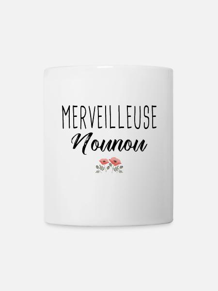 Nounou Merveilleuse nounou cadeau nounou nourice - Mug blanc - blanc