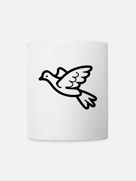 Taube - Tasse - Weiß