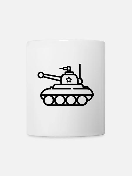 Panzer - Tasse - Weiß