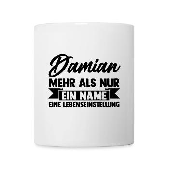 Vorname Damian - Tasse - Weiß - Vorne