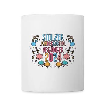 1st class school child beginning of school kindergarten day care E - Mug - white - Front