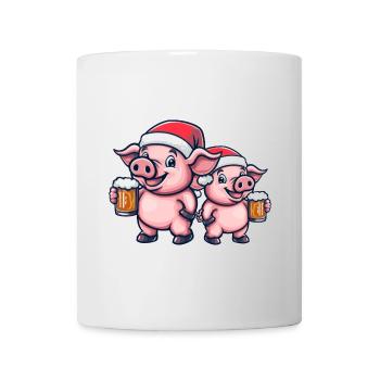 Pig Christmas Beer Crew - Mug - white - Front