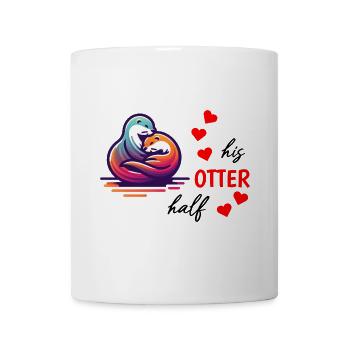 Otter half liebe geschenk - Tasse - Weiß - Vorne