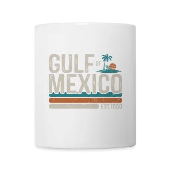 Golfe du Mexique Est 1550 Plage Vintage Rétro - Mug blanc - blanc - Devant