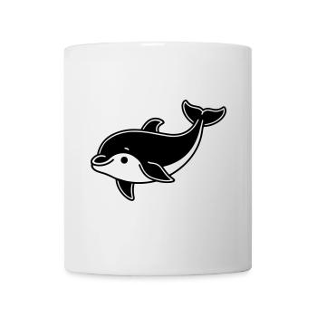 Delfin - Tasse - Weiß - Vorne
