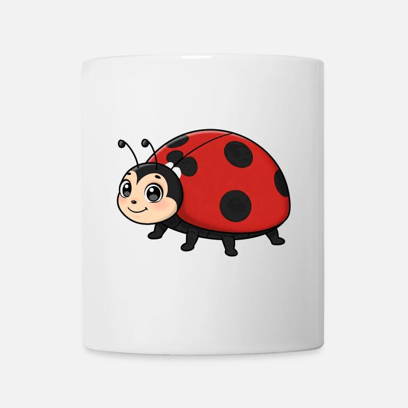 Animal Cartoon Ladybug - Mug - white