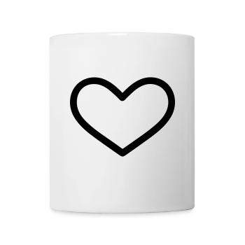 Herz - Tasse - Weiß - Vorne