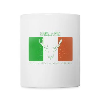 FAUNE ET DE LA FLORE D’IRLANDE Drapeau de l’Irlande - Mug blanc - blanc - Devant