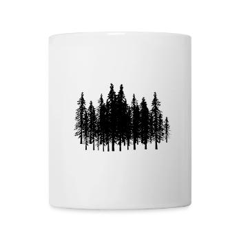 Forest Trees Tree Nature Wilderness Fir Fir Eco - Mug - white - Front
