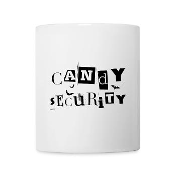 Funny Halloween Black And White Candy Security - Mug - white - Front