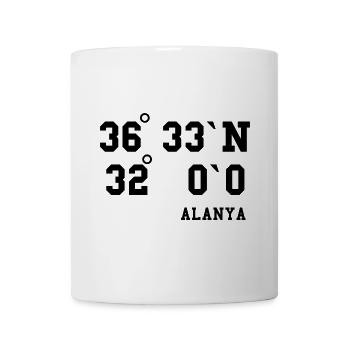Alanya Coordinates Turkey Holiday Idea - Mug - white - Front