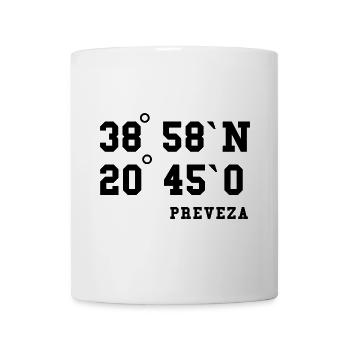 Preveza Coordinates Greece Holiday Idea - Mug - white - Front