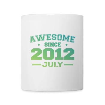 Juillet 2012 Fête Anniversaire Juillet 2012 Rétro - Mug blanc - blanc - Devant