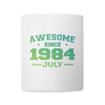 Juli 1984 Geburtstagsfeier Juli 1984 Retro - Tasse - Weiß - Vorne