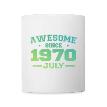 Juillet 1970 Fête Anniversaire Juillet 1970 Rétro - Mug blanc - blanc - Devant