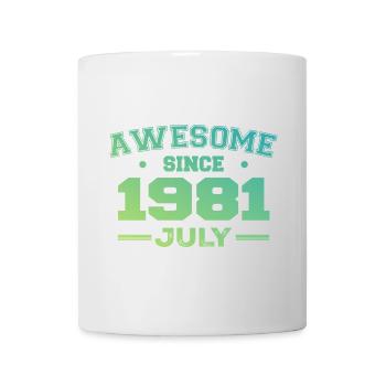 Juillet 1981 Fête Anniversaire Juillet 1981 Rétro - Mug blanc - blanc - Devant