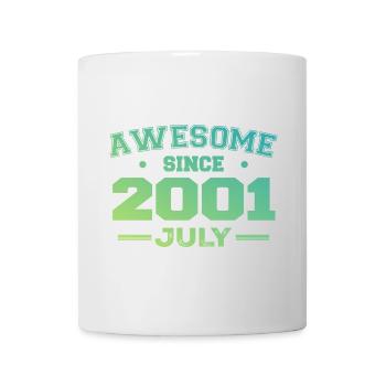 Juli 2001 Geburtstagsfeier Juli 2001 Retro - Tasse - Weiß - Vorne