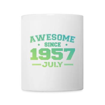 Juli 1957 Geburtstagsfeier Juli 1957 Retro - Tasse - Weiß - Vorne