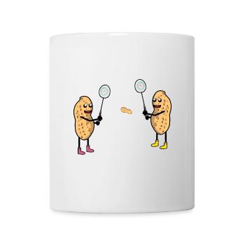 Funny Peanut Tennis Tennis Player Peanuts Sports - Mug - white - Front