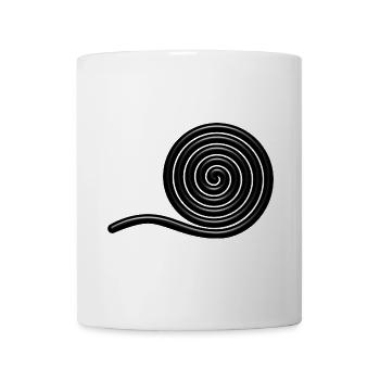 Escargot de réglisse - Bonbons - Réglisse - Mug blanc - blanc - Devant
