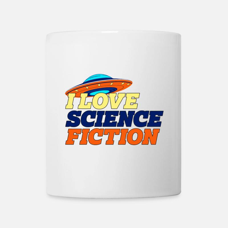 I love science fiction - Mug - white