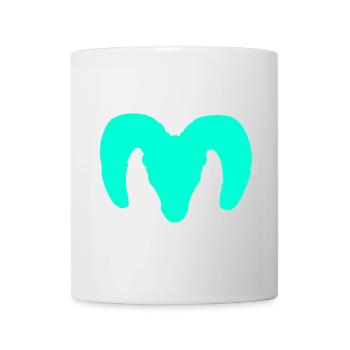 Silhouette de mouflon d’Amérique – Pure Wilderness - Mug blanc - blanc - Devant