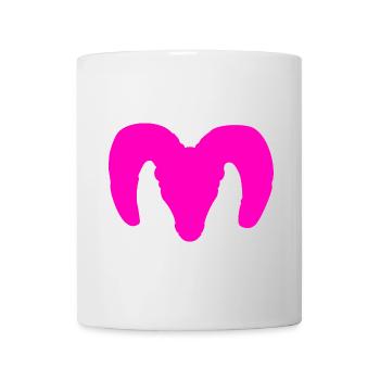 Dickhornschaf Silhouette – Wildnis pur - Tasse - Weiß - Vorne