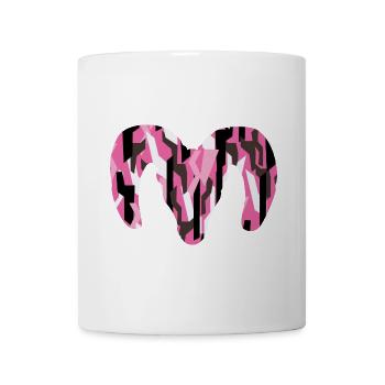 Dickhornschaf Camouflage – Wildnis pur - Tasse - Weiß - Vorne