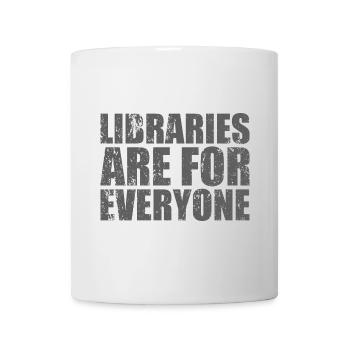 Libraries are for everyone Read - Mug - white - Front
