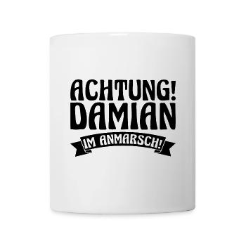 Vorname Damian - Tasse - Weiß - Vorne