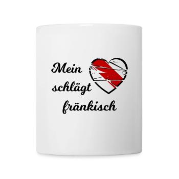 My heart beats Franconian - Mug - white - Front