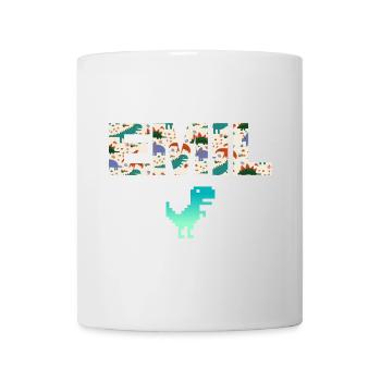 EMIL - Beautiful boy name with dinosaur - Mug - white - Front