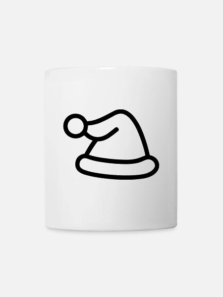 Weihnachtsmütze - Tasse - Weiß