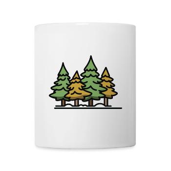 Wald Bäume - Tasse - Weiß - Vorne