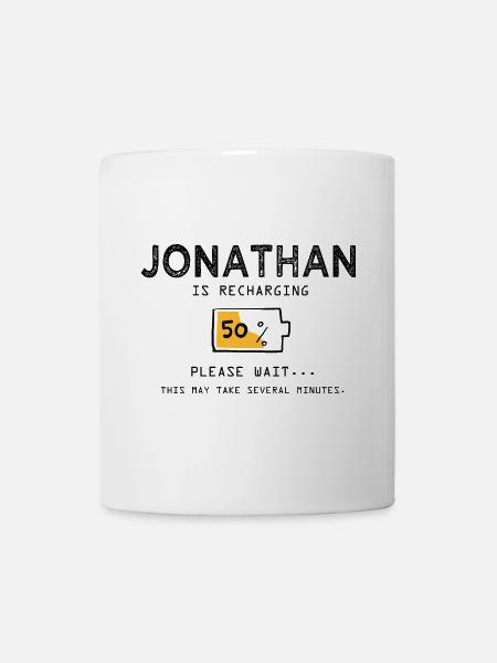 Jonathan Lustig Name Sarkastische Geschenke Name - Tasse - Weiß